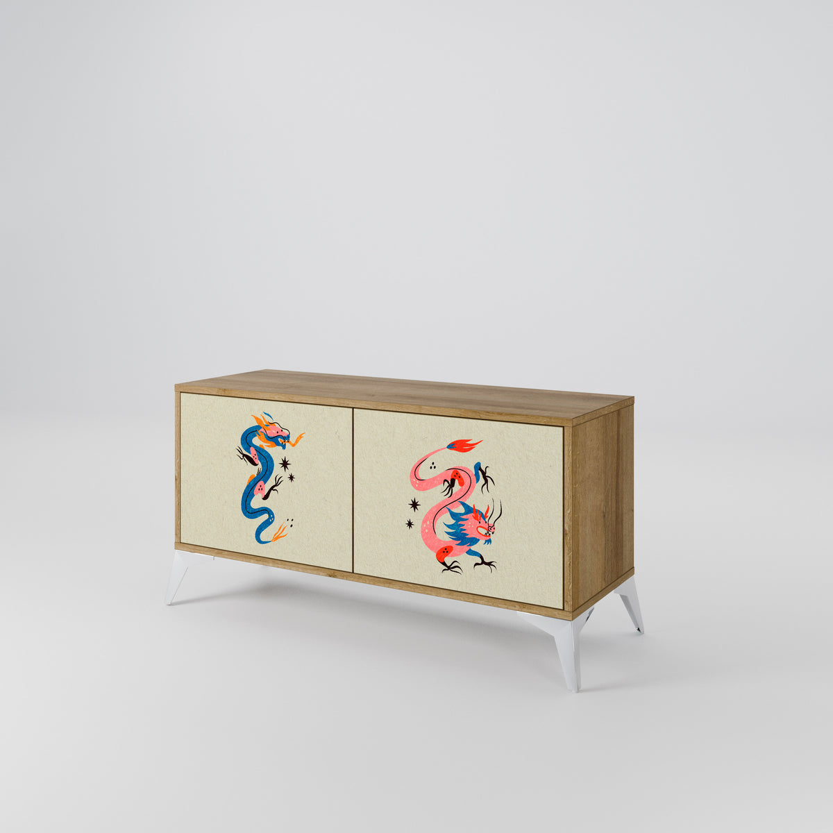 MYTHOLOGICAL CREATURES Kompaktes 2-türiges TV-Lowboard