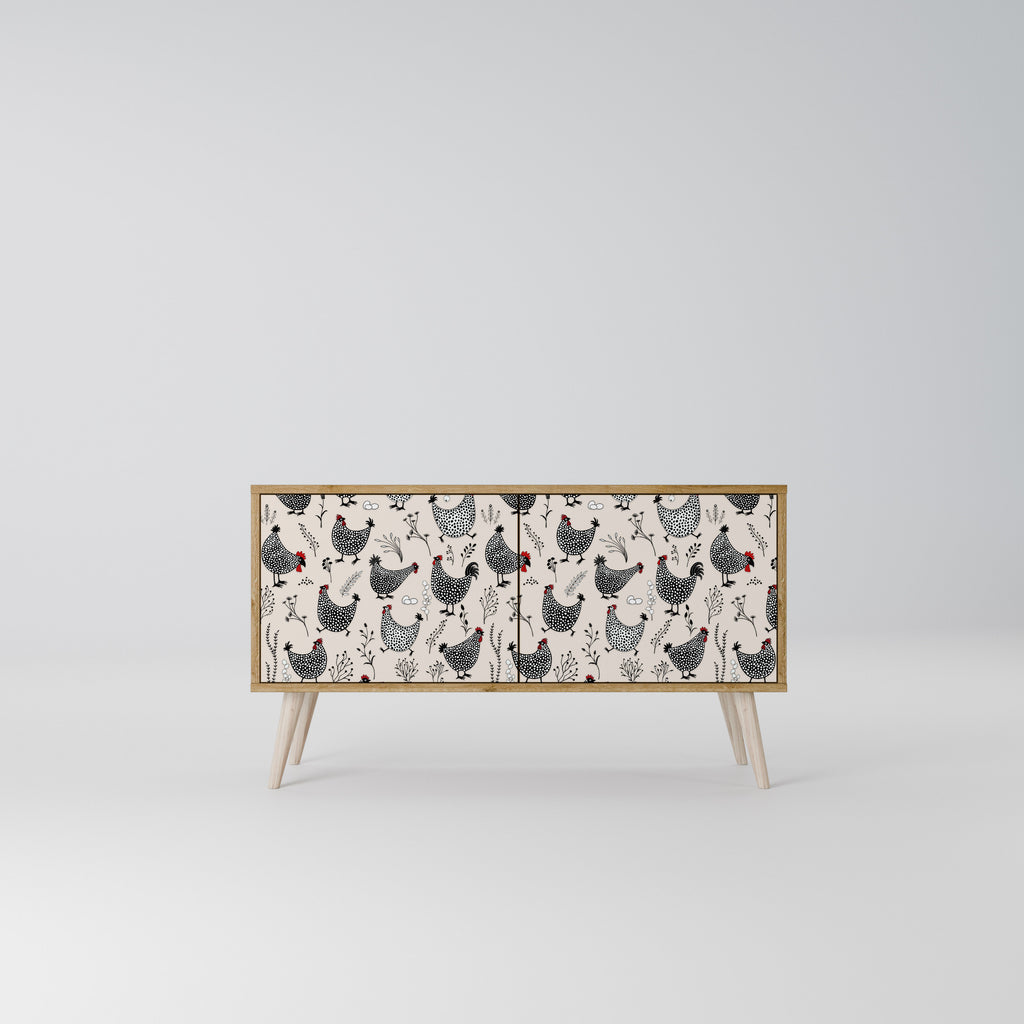 HAPPY HENS Kompaktes 2-türiges TV-Lowboard