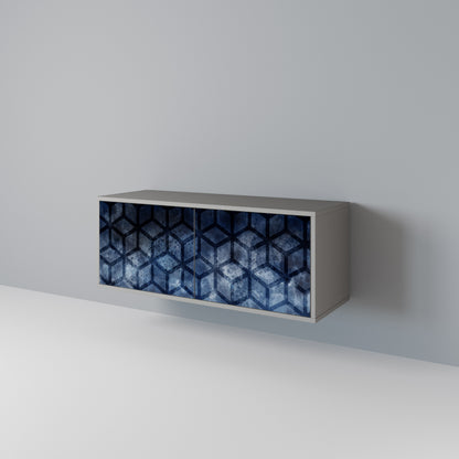 CUBIC MIST Kompaktes 2-türiges TV-Lowboard