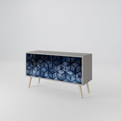 CUBIC MIST Kompaktes 2-türiges TV-Lowboard