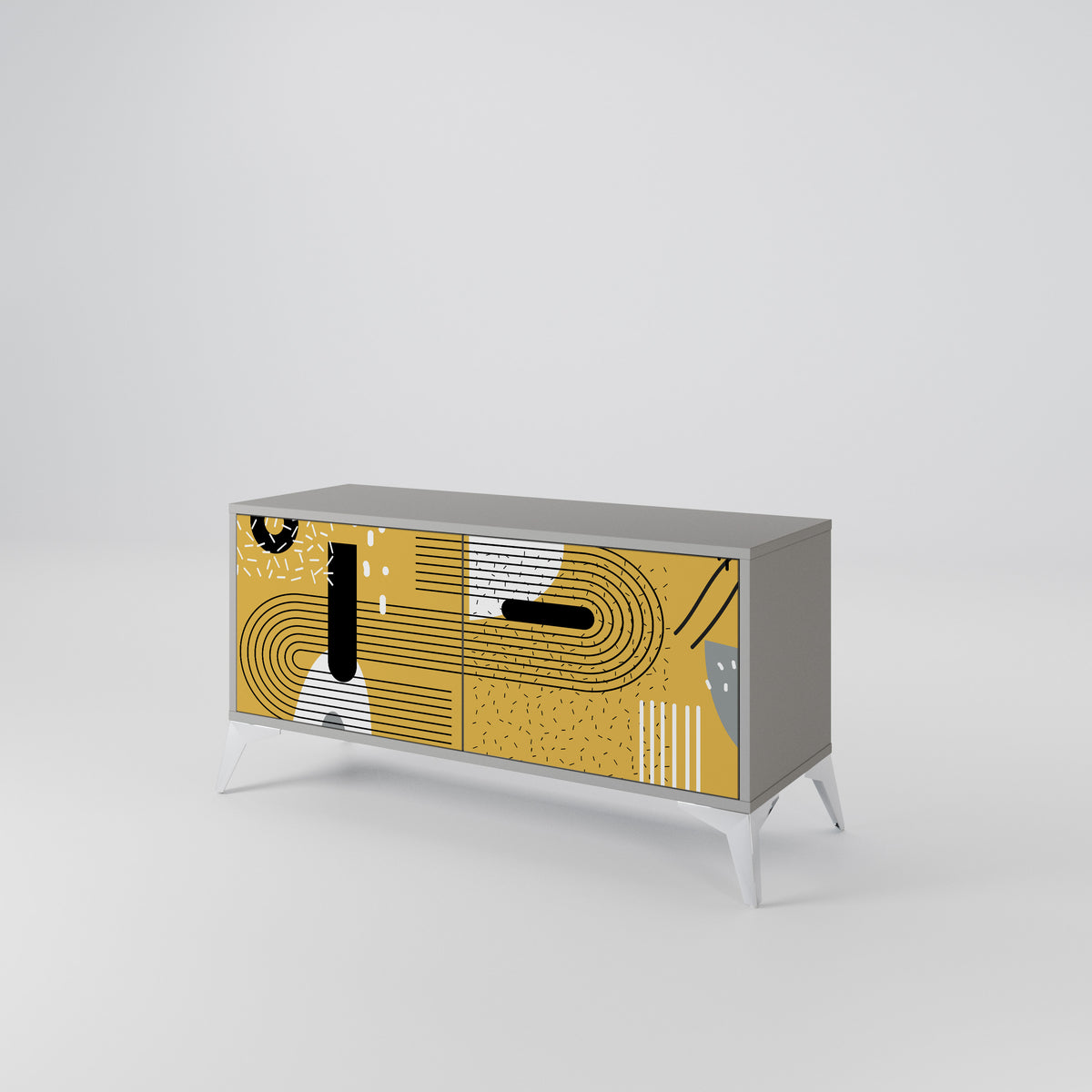 SHAPESHIFT SYMPHONY Kompaktes 2-türiges TV-Lowboard