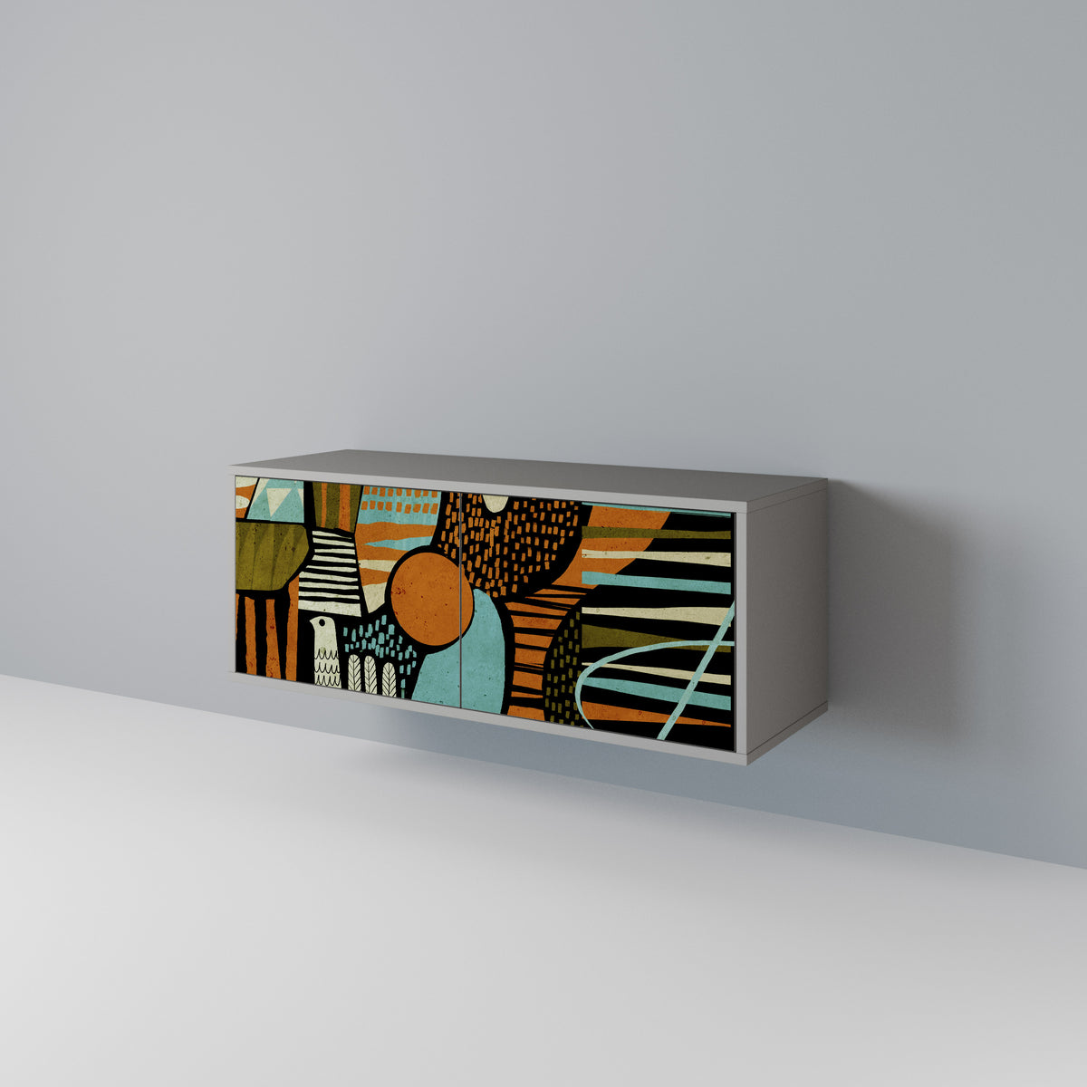 GEODE GLIMMER Kompaktes 2-türiges TV-Lowboard