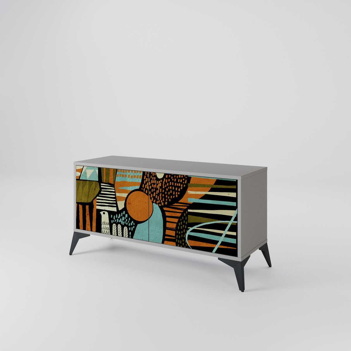 GEODE GLIMMER Kompaktes 2-türiges TV-Lowboard