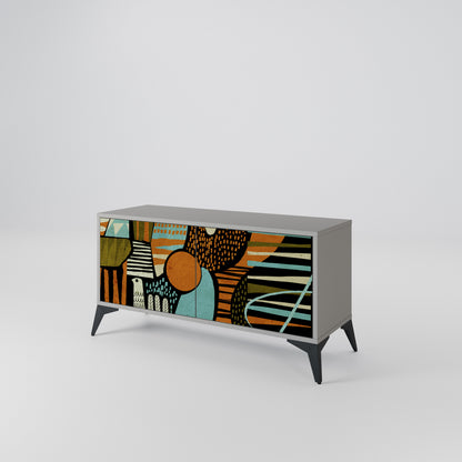 GEODE GLIMMER Kompaktes 2-türiges TV-Lowboard