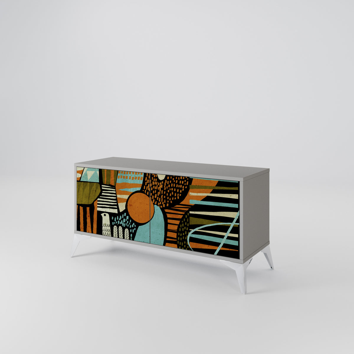 GEODE GLIMMER Kompaktes 2-türiges TV-Lowboard