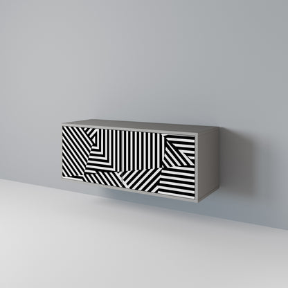 ILLUSIONARY LATTICE Kompaktes 2-türiges TV-Lowboard