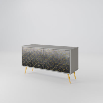 TESSELATED GRAYISH Kompaktes 2-türiges TV-Lowboard