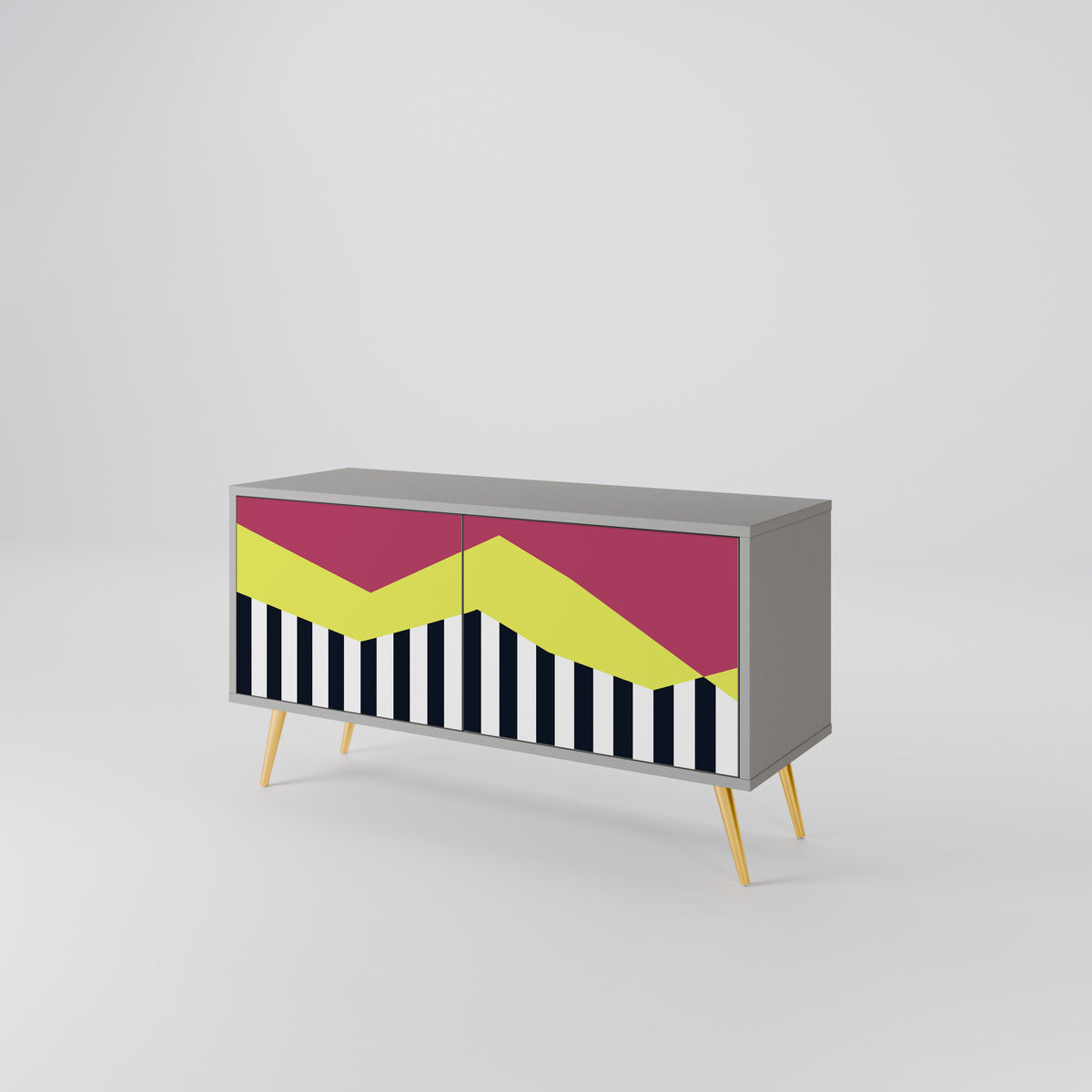 PIANO FANTASY Kompaktes 2-türiges TV-Lowboard