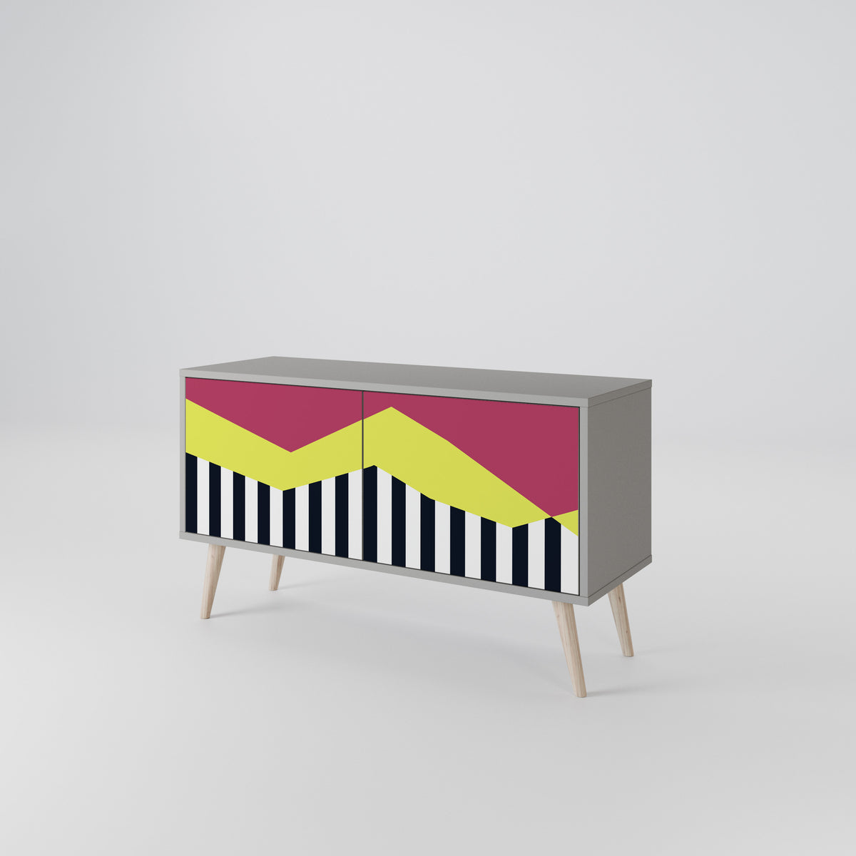 PIANO FANTASY Kompaktes 2-türiges TV-Lowboard
