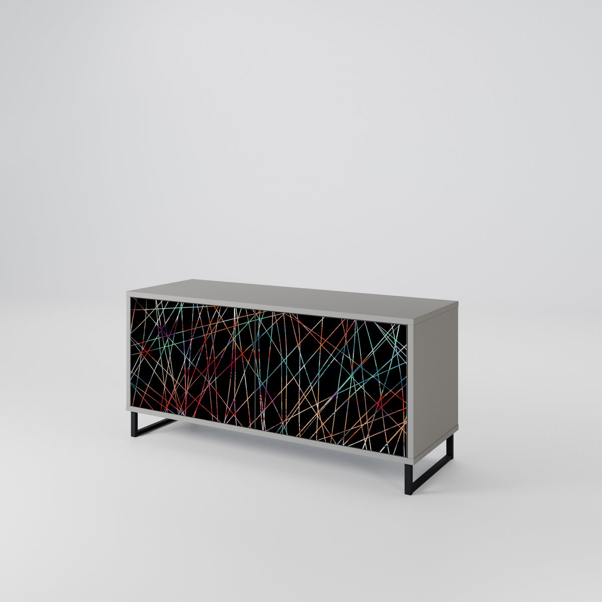 LUMINOUS SNARE Kompaktes 2-türiges TV-Lowboard