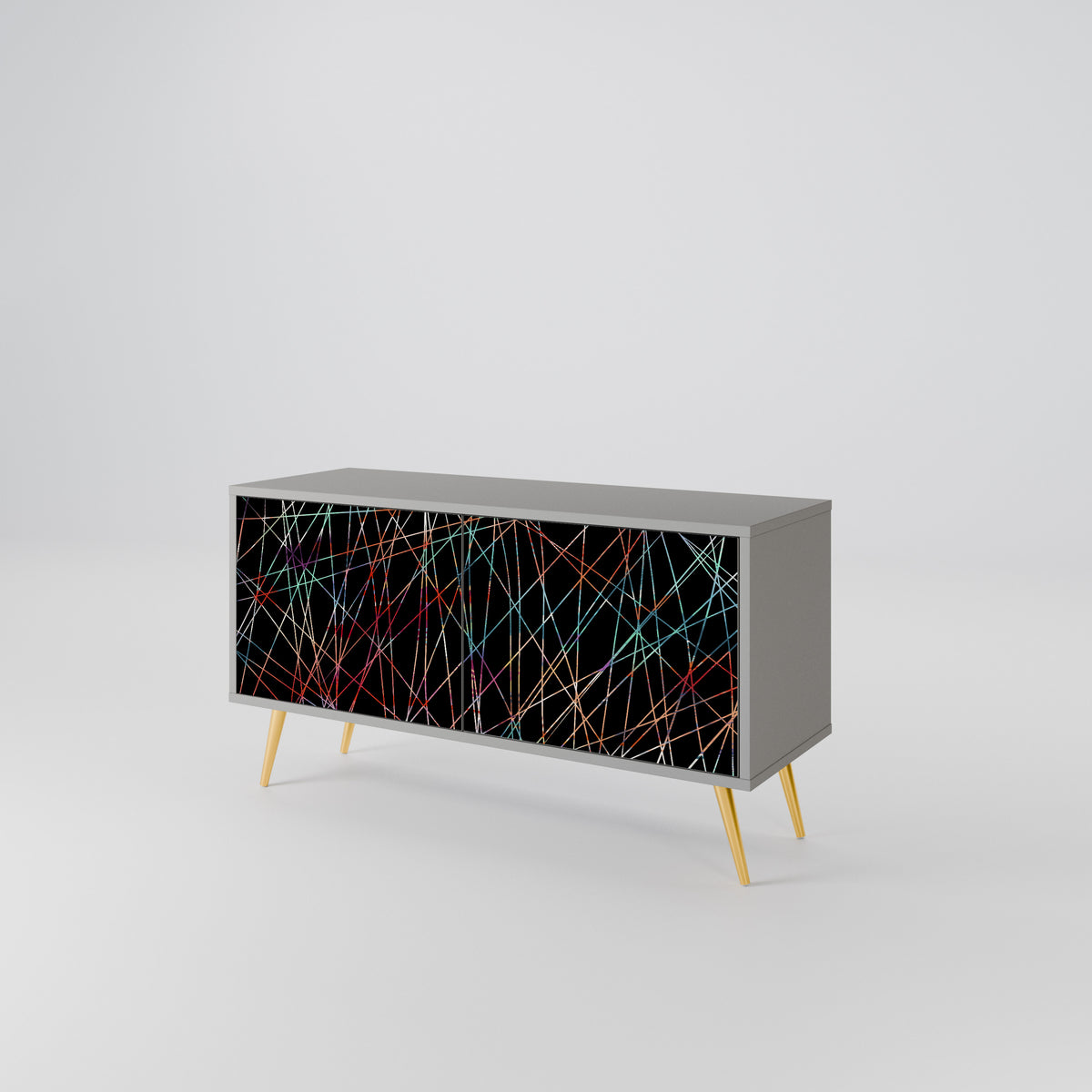 LUMINOUS SNARE Kompaktes 2-türiges TV-Lowboard