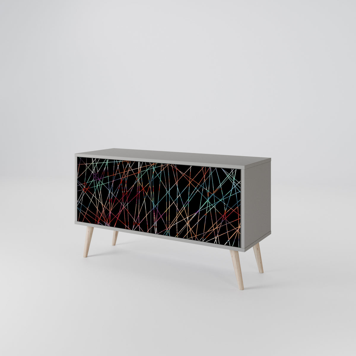 LUMINOUS SNARE Kompaktes 2-türiges TV-Lowboard