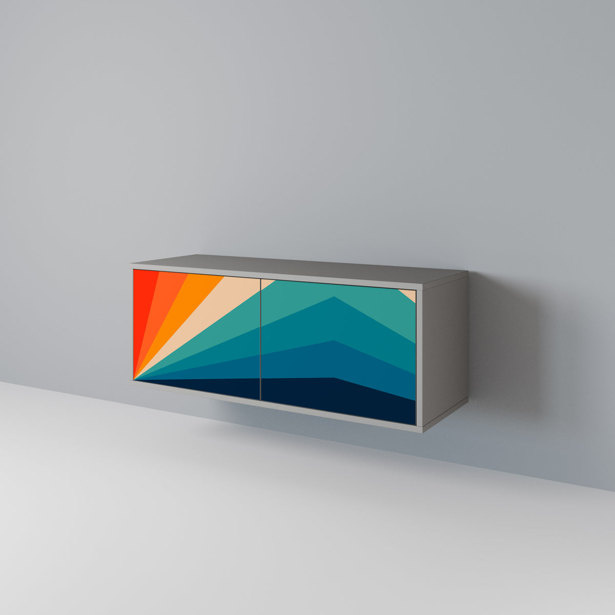 PRISM CONCUSSION Kompaktes 2-türiges TV-Lowboard