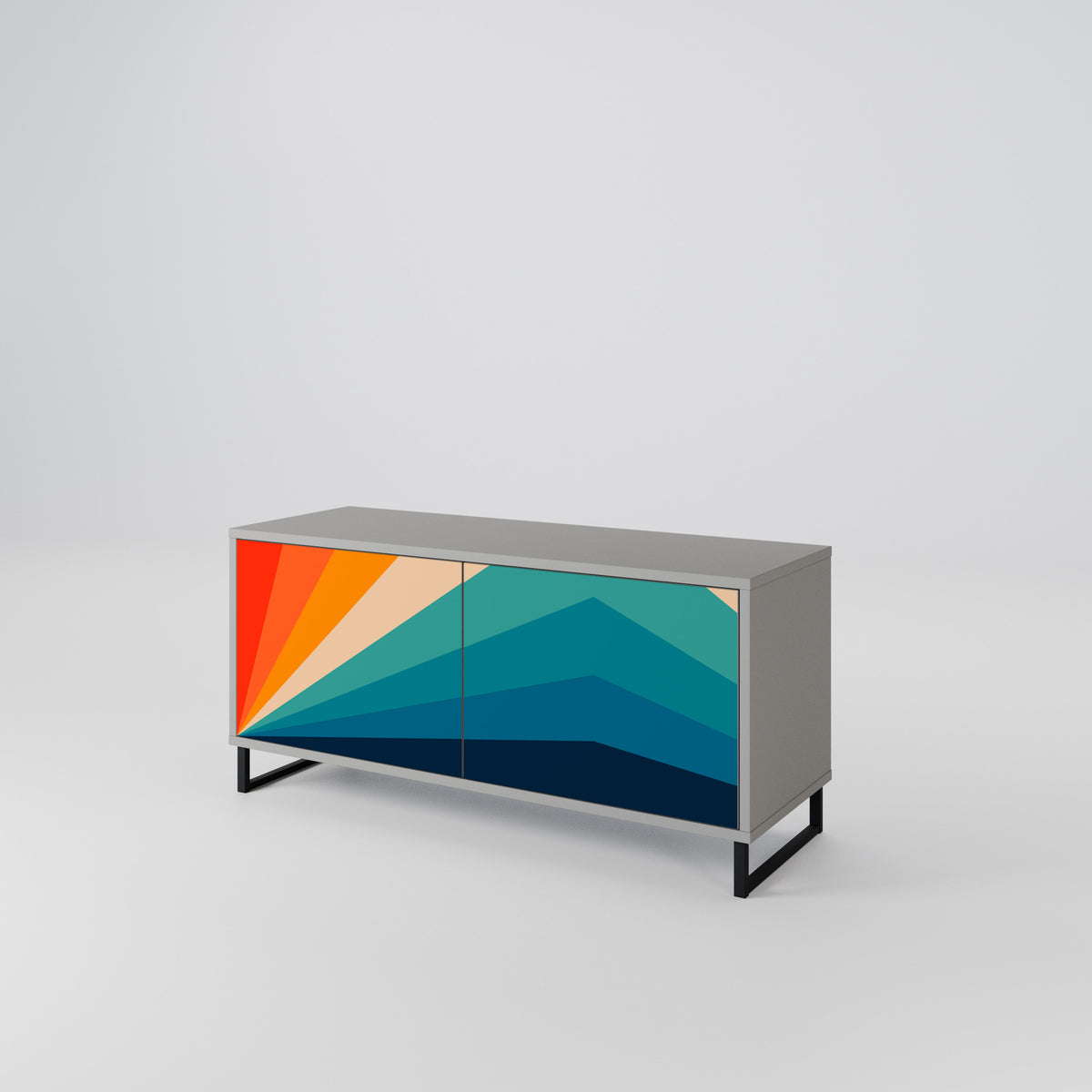 PRISM CONCUSSION Kompaktes 2-türiges TV-Lowboard
