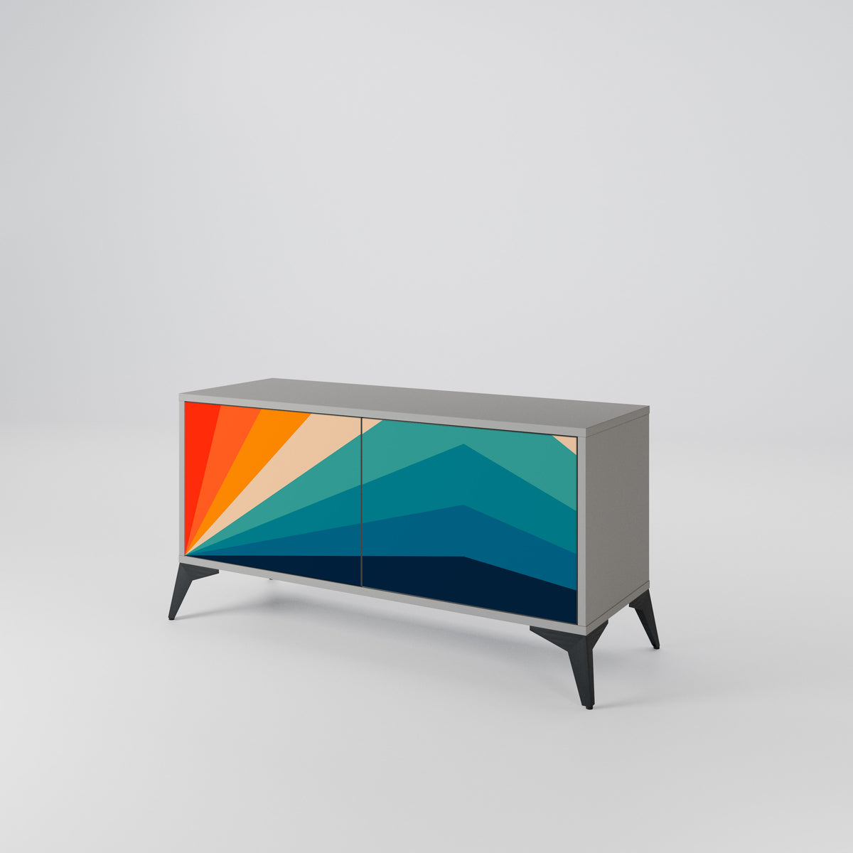 PRISM CONCUSSION Kompaktes 2-türiges TV-Lowboard