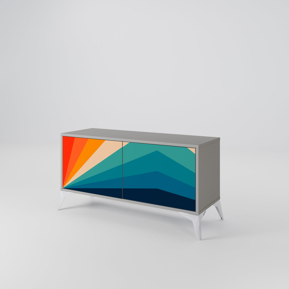 PRISM CONCUSSION Kompaktes 2-türiges TV-Lowboard