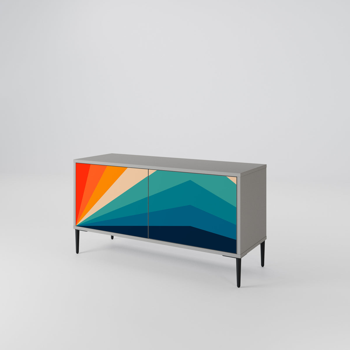 PRISM CONCUSSION Kompaktes 2-türiges TV-Lowboard