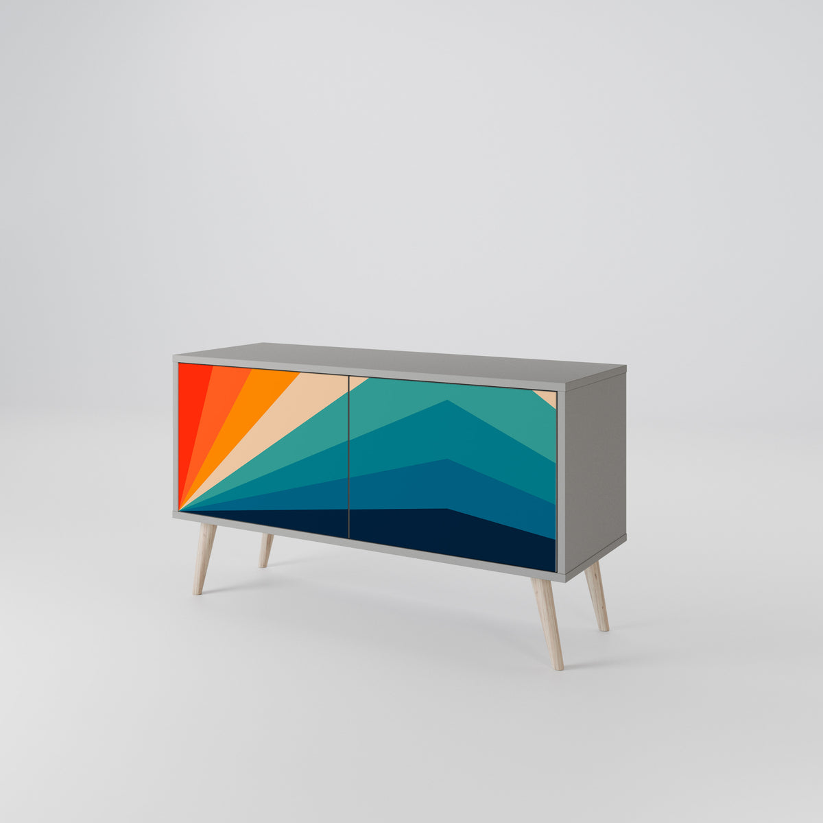 PRISM CONCUSSION Kompaktes 2-türiges TV-Lowboard