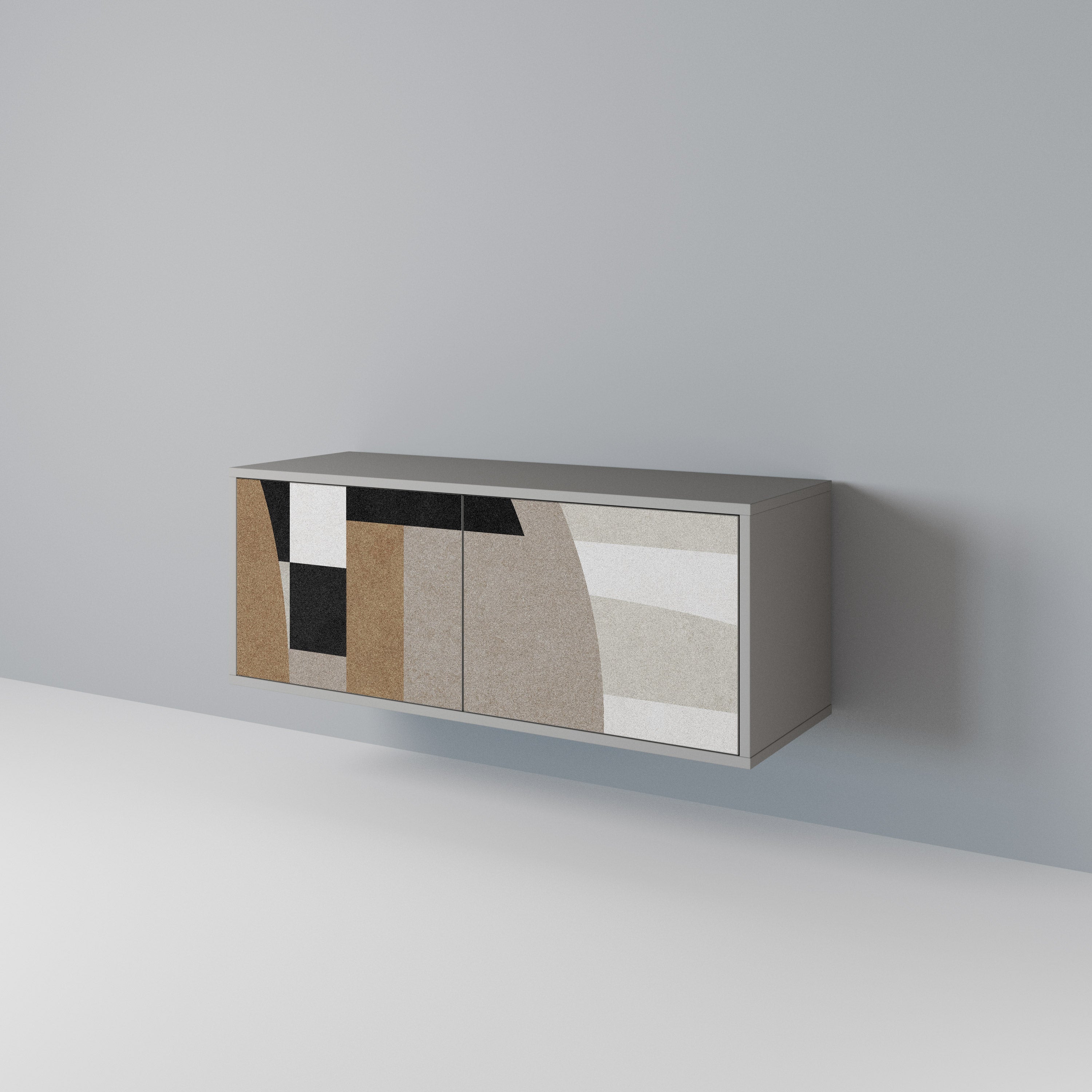 DELICATE MEMENTO Compact 2-Door TV Cabinet