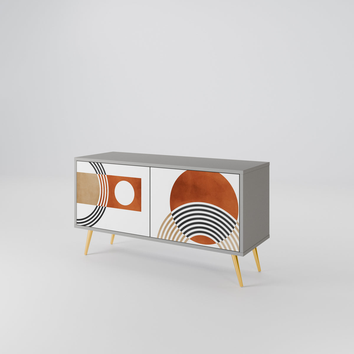 CIRCLE RHYTM Kompaktes 2-türiges TV-Lowboard