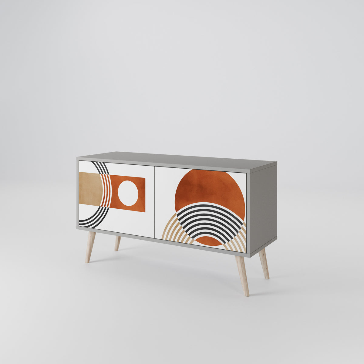 CIRCLE RHYTM Kompaktes 2-türiges TV-Lowboard