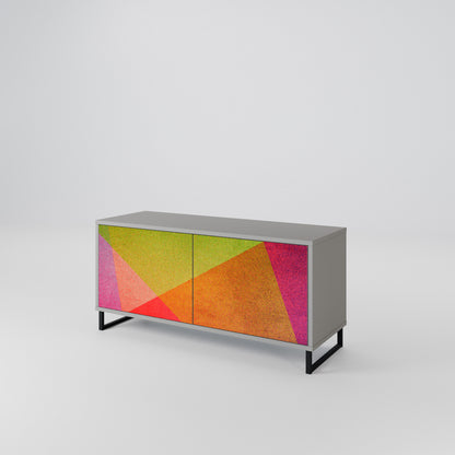 VIVID GEOMETRY Kompaktes 2-türiges TV-Lowboard