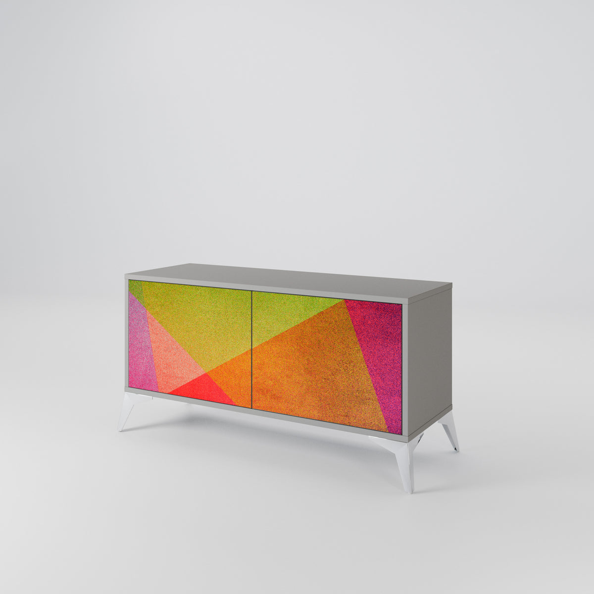 VIVID GEOMETRY Kompaktes 2-türiges TV-Lowboard