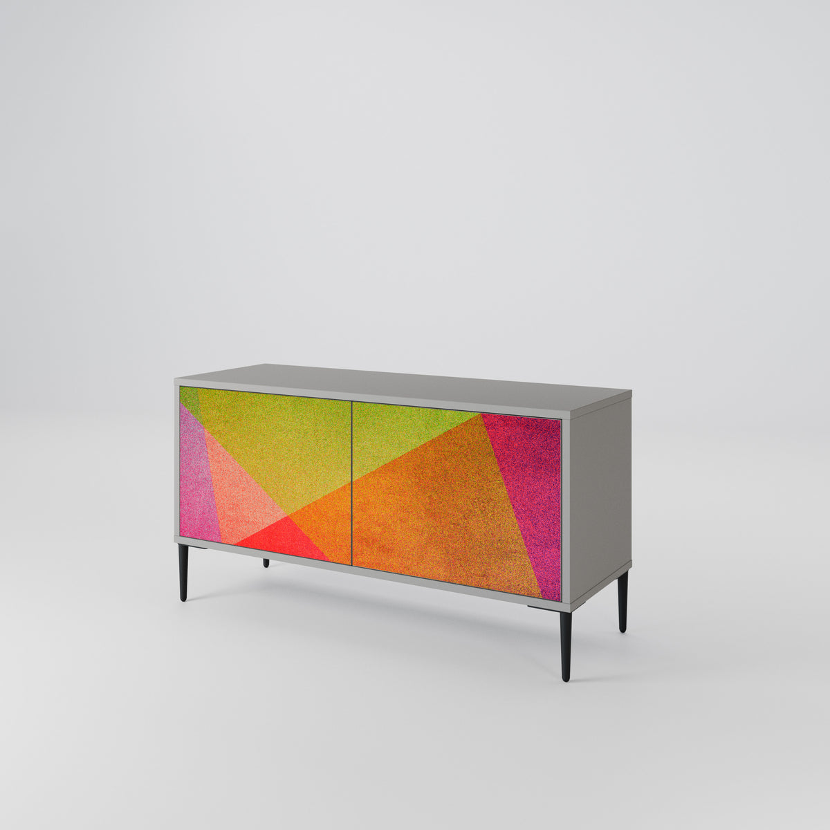 VIVID GEOMETRY Kompaktes 2-türiges TV-Lowboard