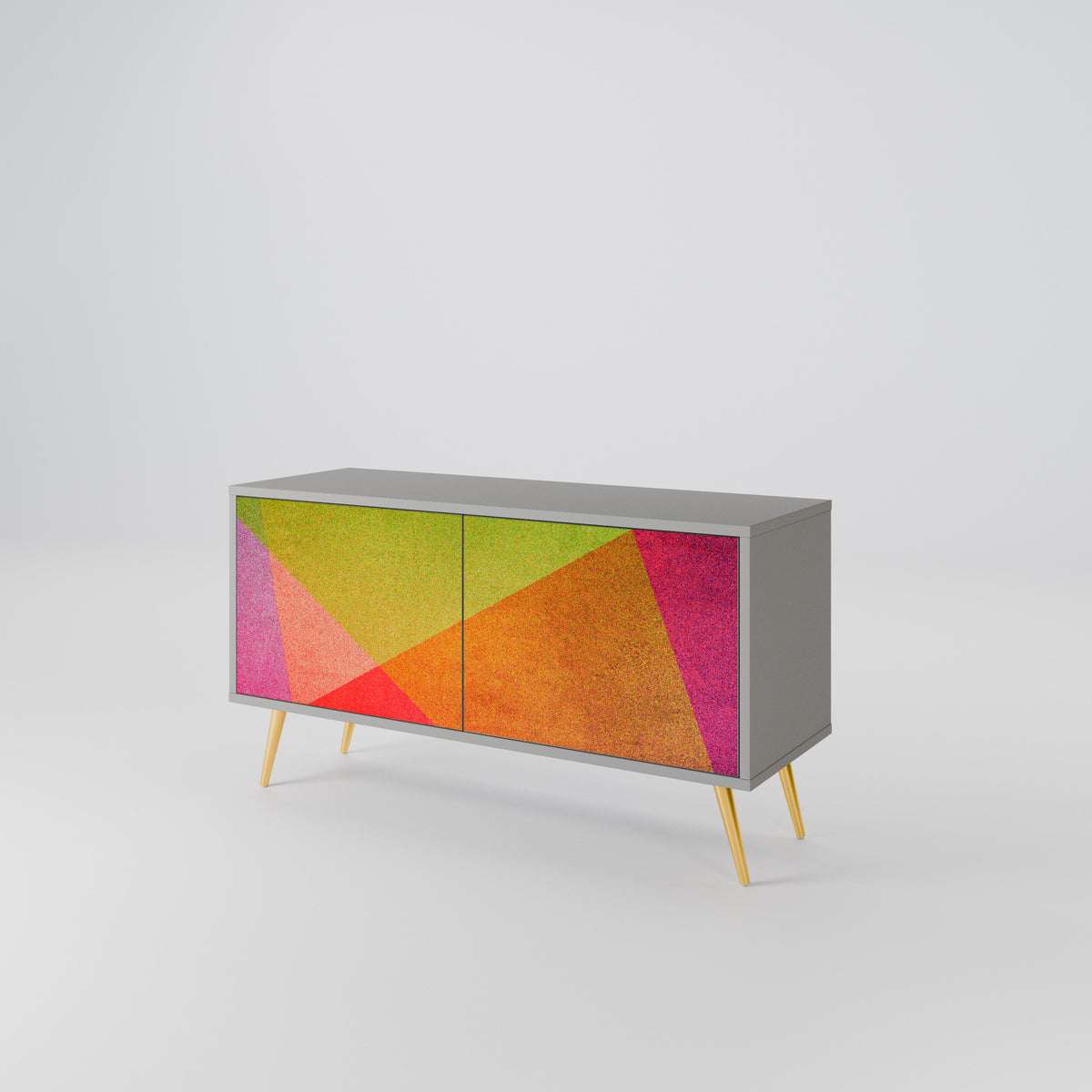 VIVID GEOMETRY Kompaktes 2-türiges TV-Lowboard
