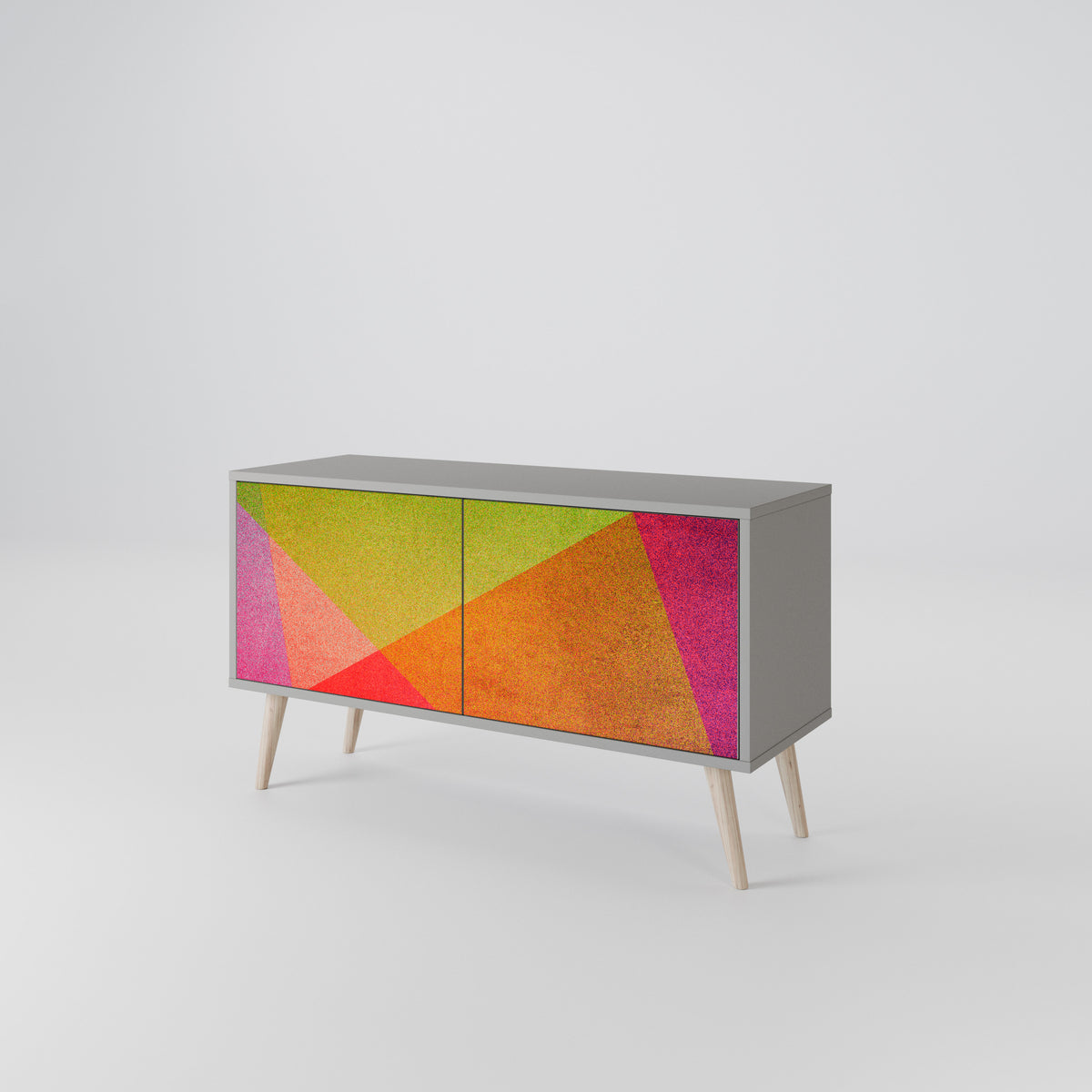 VIVID GEOMETRY Kompaktes 2-türiges TV-Lowboard