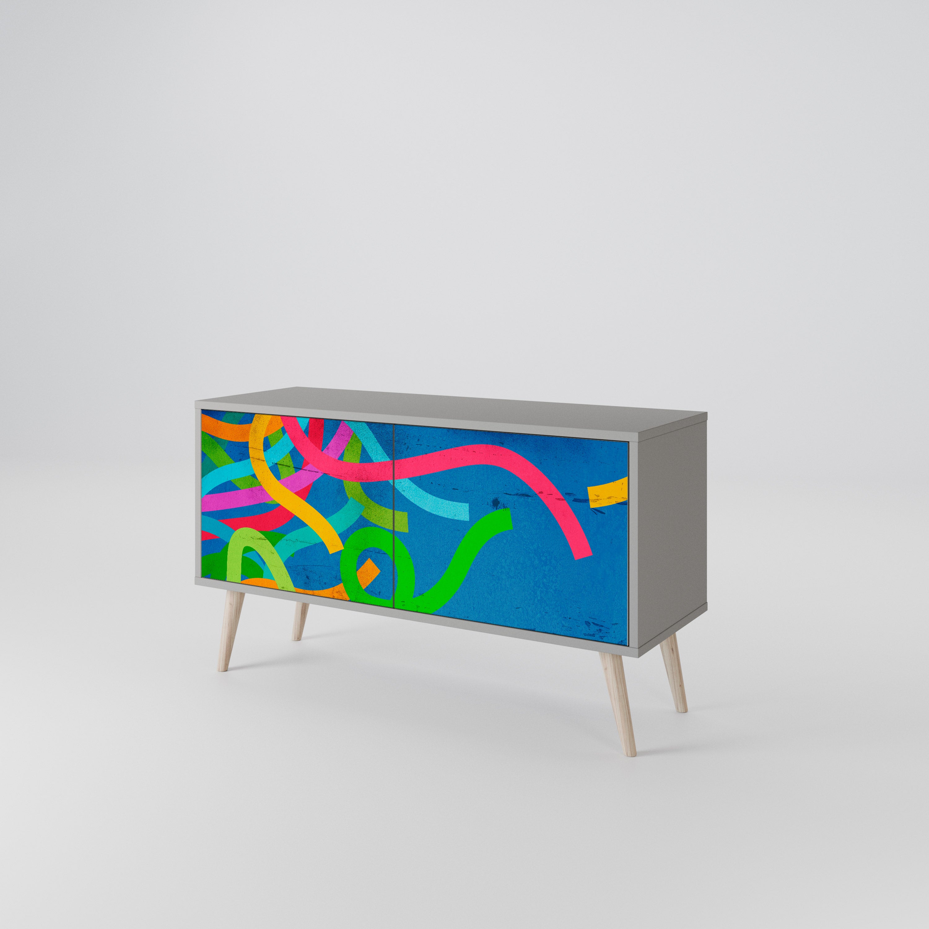 STREAMER TANGLE Compact 2-Door TV Cabinet