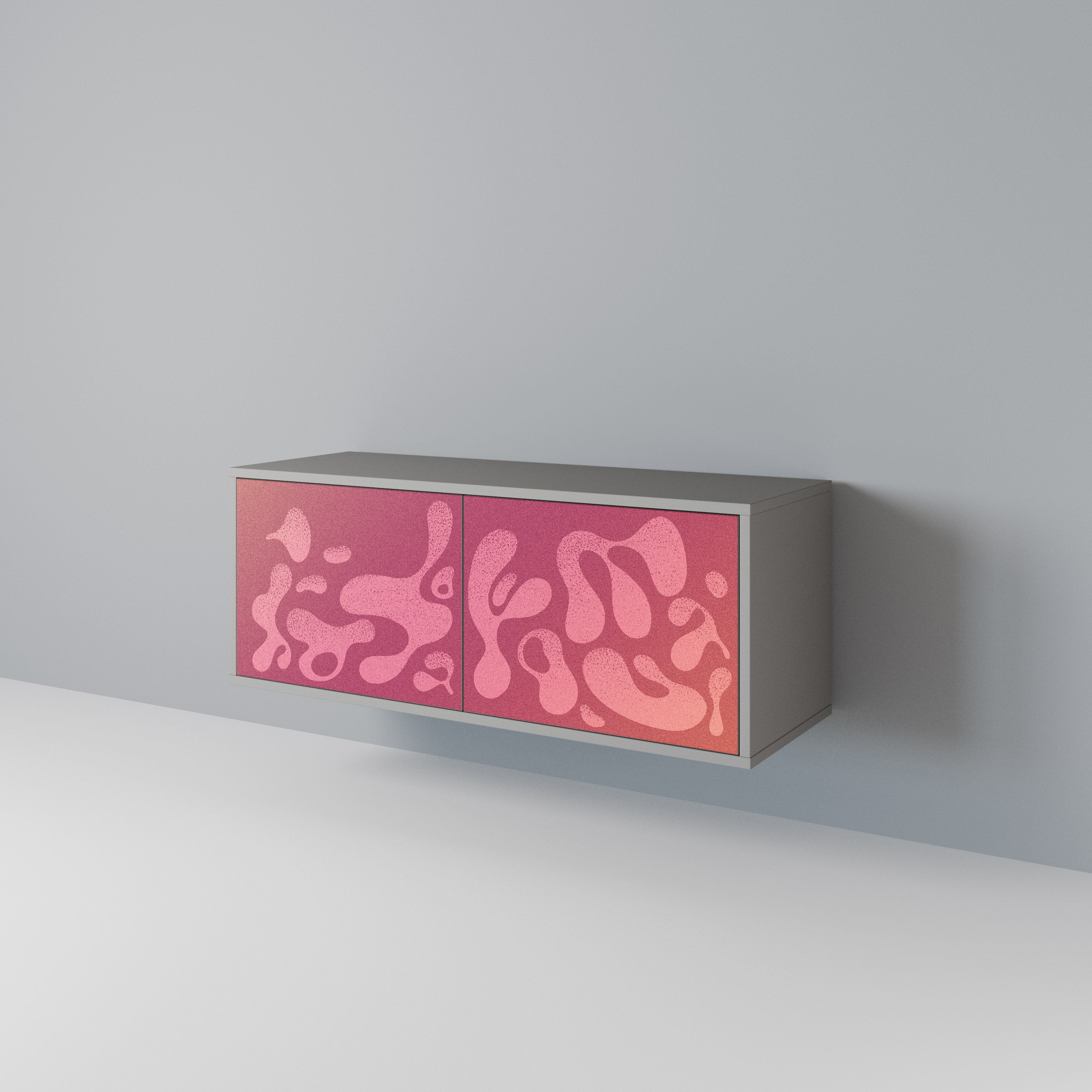IRREGULAR PINK Kompaktes 2-türiges TV-Lowboard