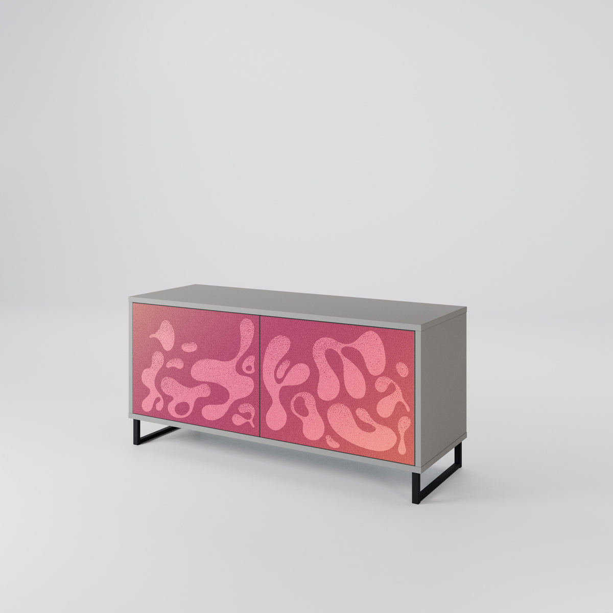 IRREGULAR PINK Kompaktes 2-türiges TV-Lowboard