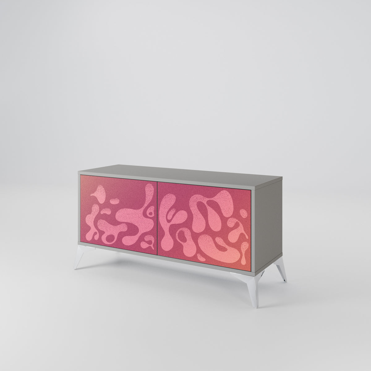 IRREGULAR PINK Kompaktes 2-türiges TV-Lowboard
