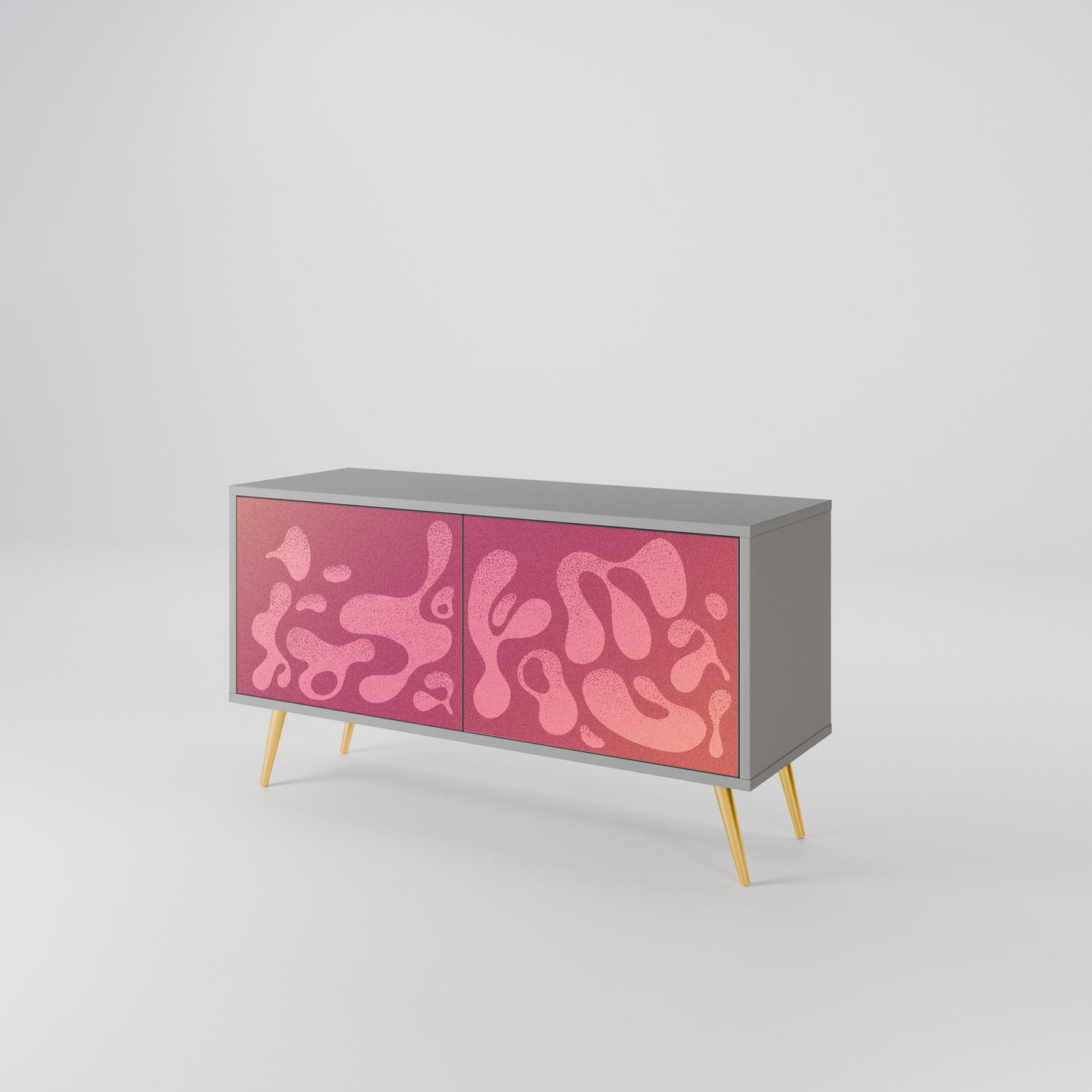 IRREGULAR PINK Kompaktes 2-türiges TV-Lowboard
