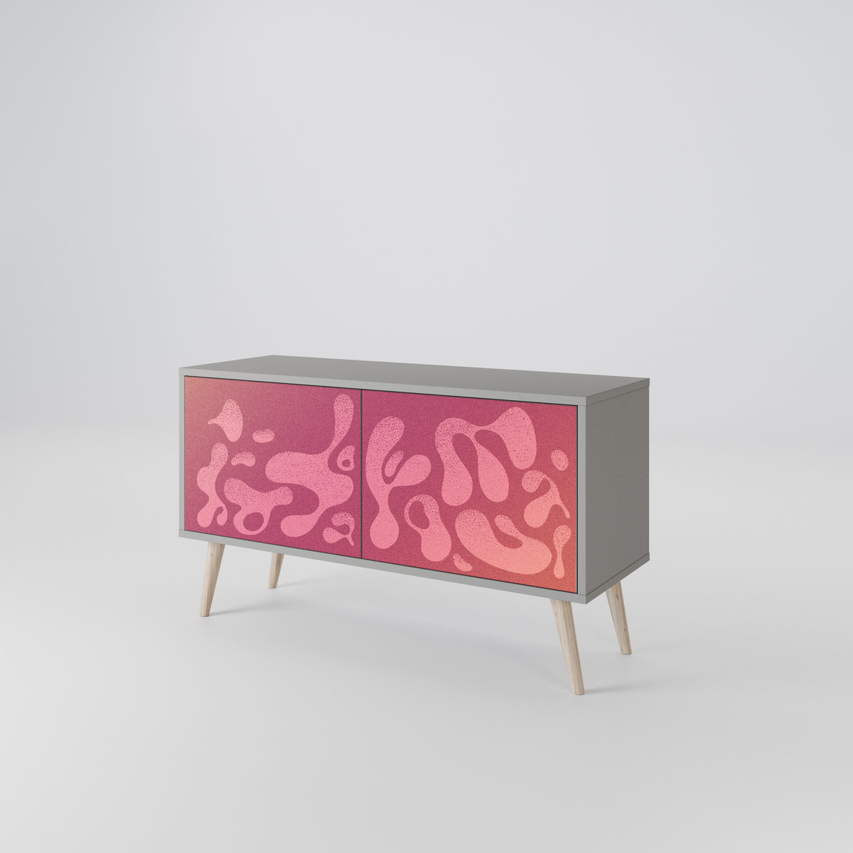 IRREGULAR PINK Kompaktes 2-türiges TV-Lowboard