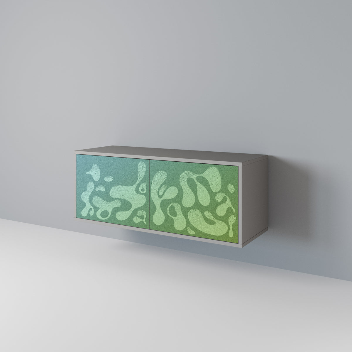 IRREGULAR BLUE Kompaktes 2-türiges TV-Lowboard