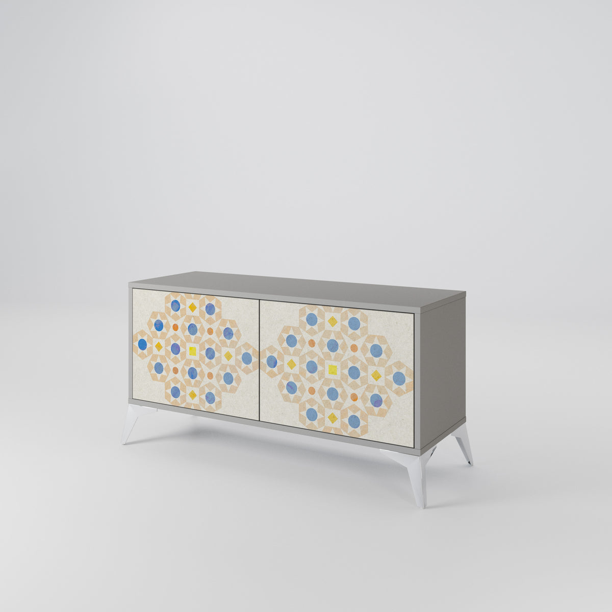 PATTERNED PRISM Kompaktes 2-türiges TV-Lowboard