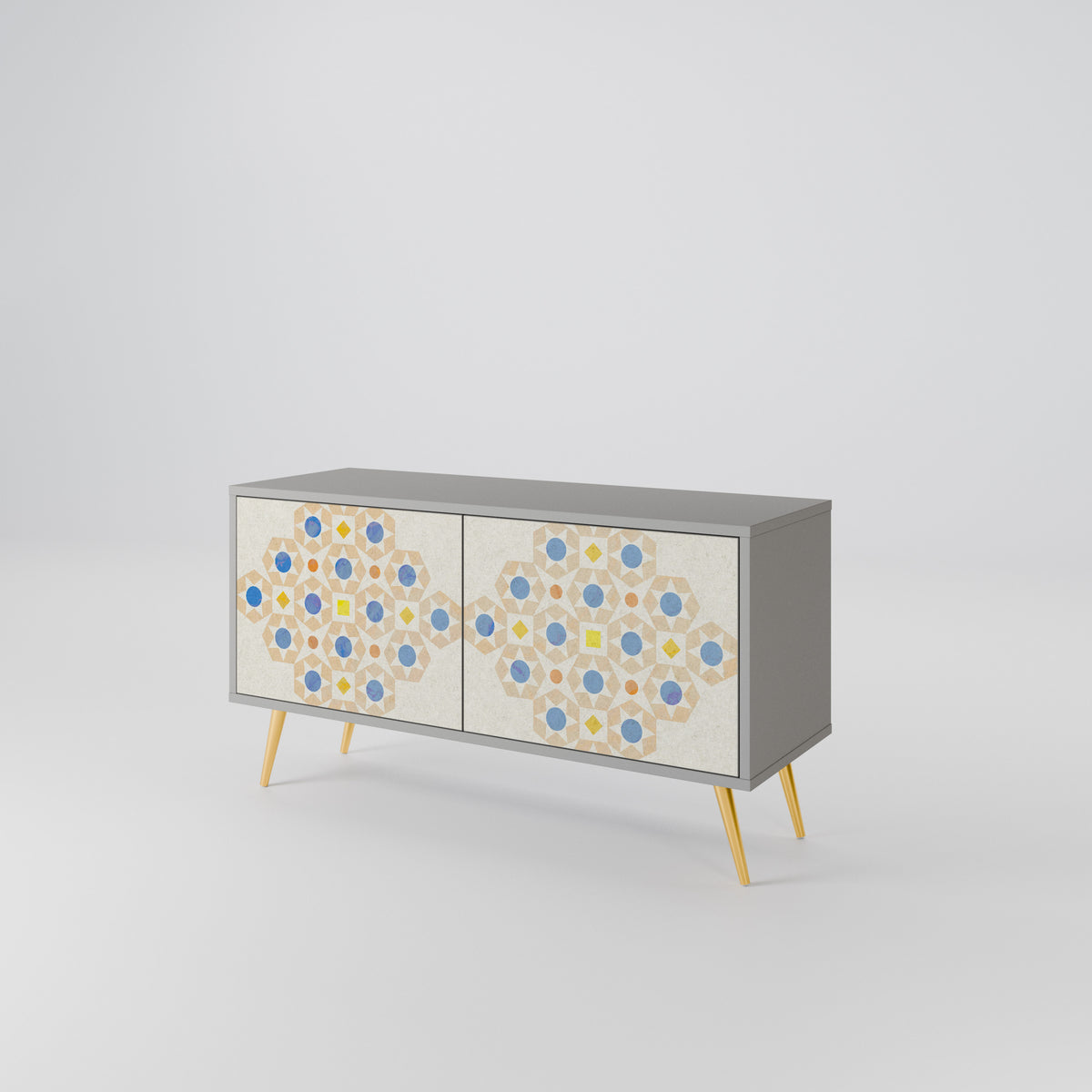 PATTERNED PRISM Kompaktes 2-türiges TV-Lowboard