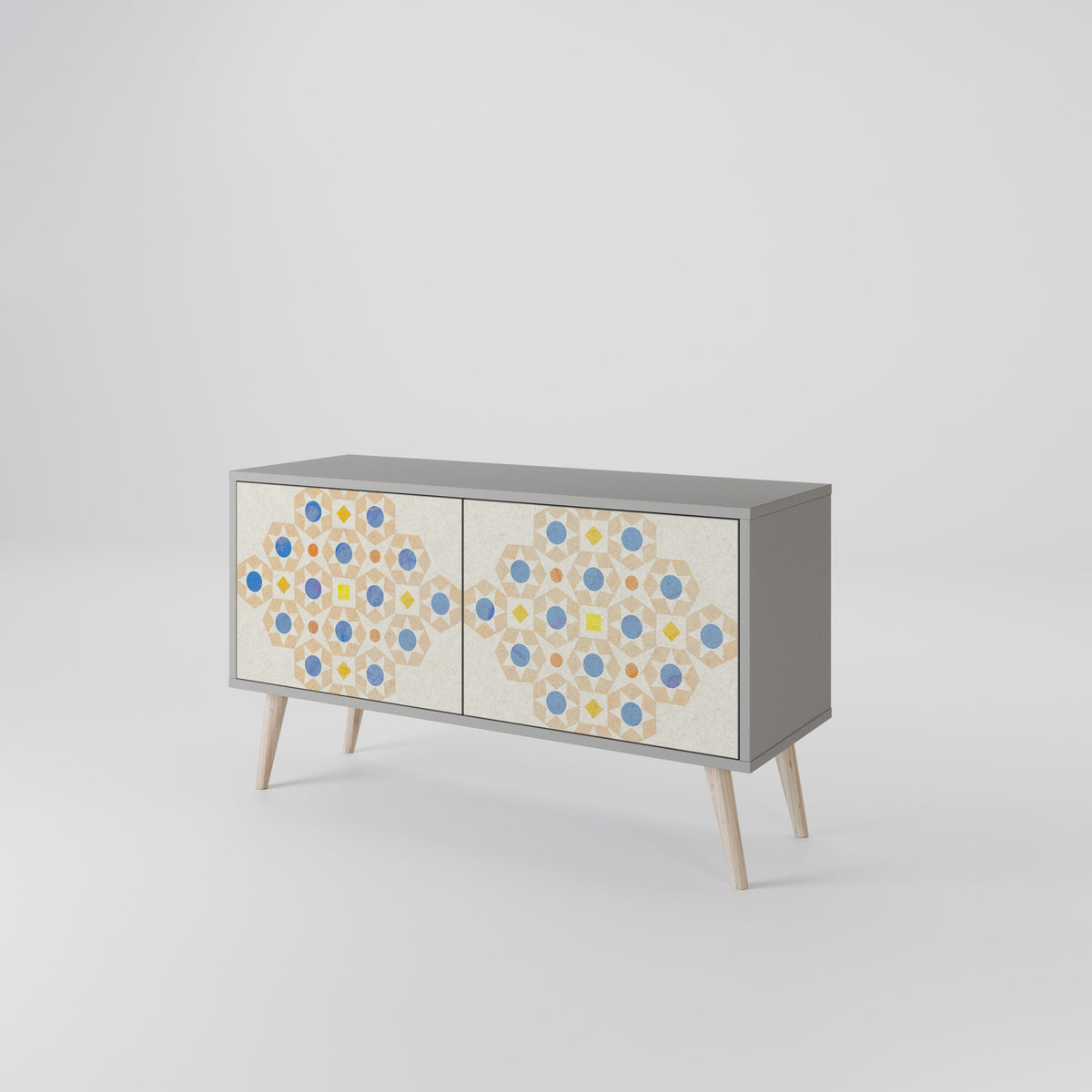 PATTERNED PRISM Kompaktes 2-türiges TV-Lowboard