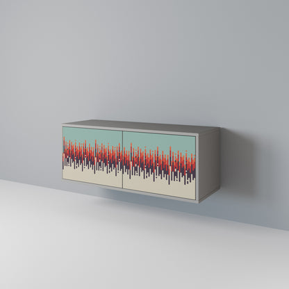 CHROMA CONTOURS Kompaktes 2-türiges TV-Lowboard