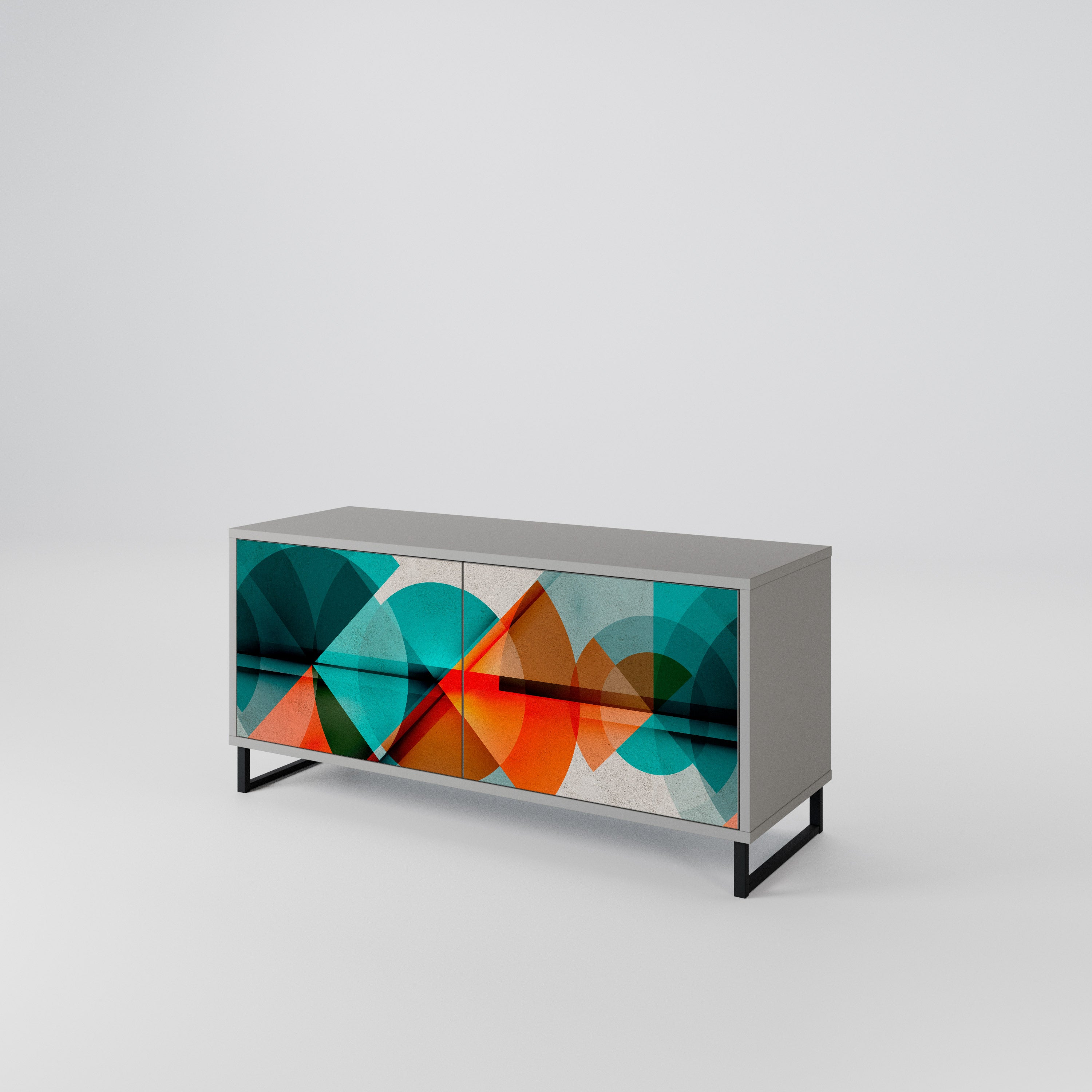 CIRCULAR RHAPSODY Compact 2-Door TV Cabinet