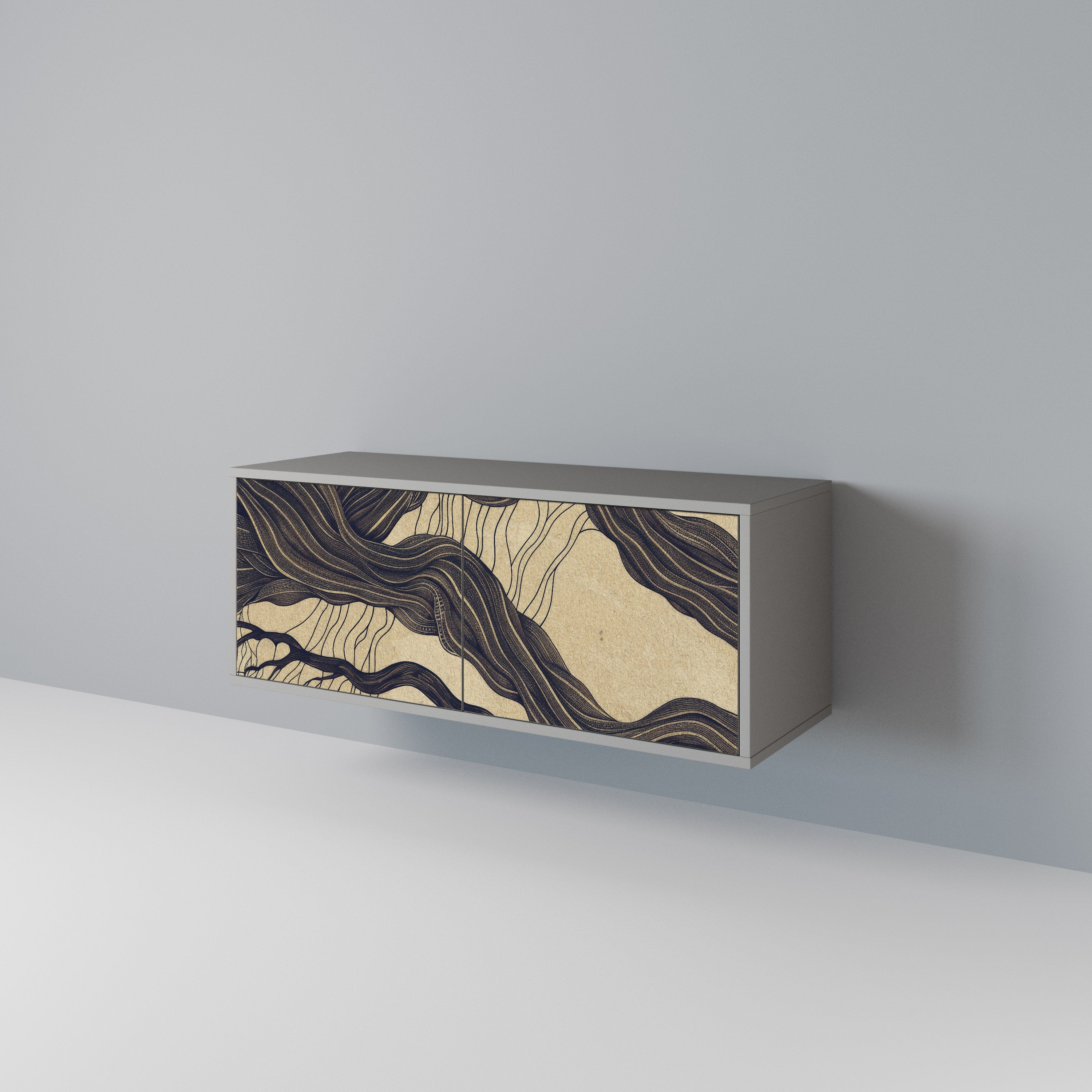 UNIFIED FRAGMENTS Compact 2-Door TV Cabinet