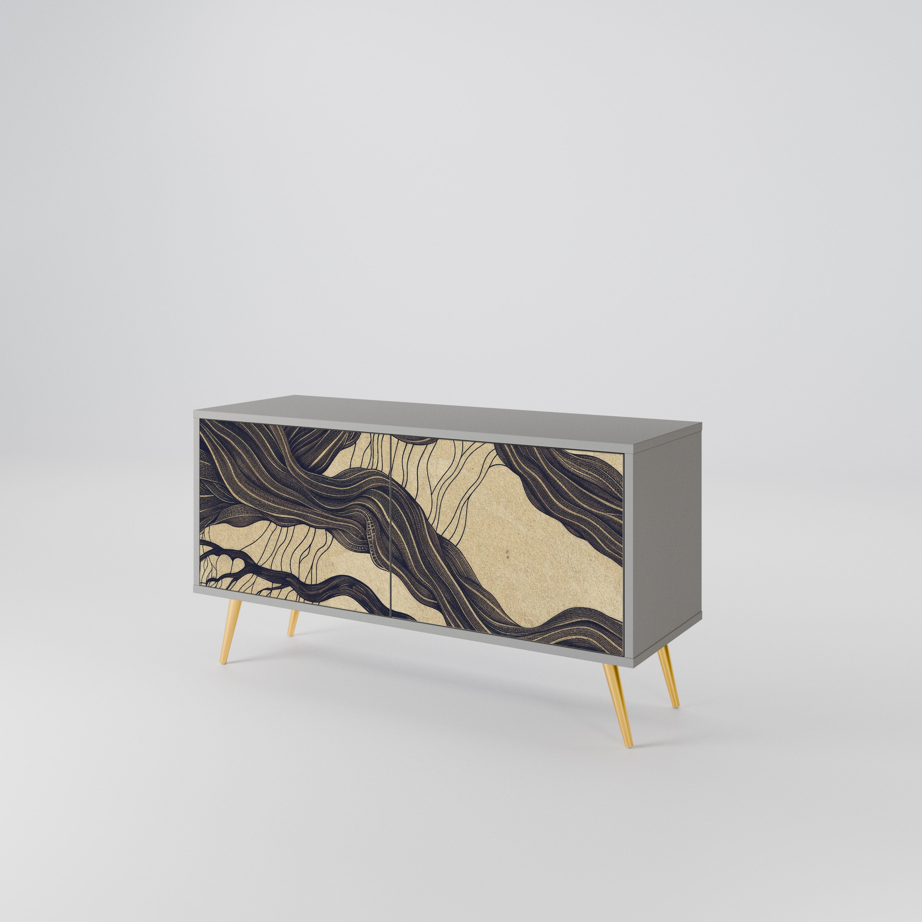 UNIFIED FRAGMENTS Compact 2-Door TV Cabinet