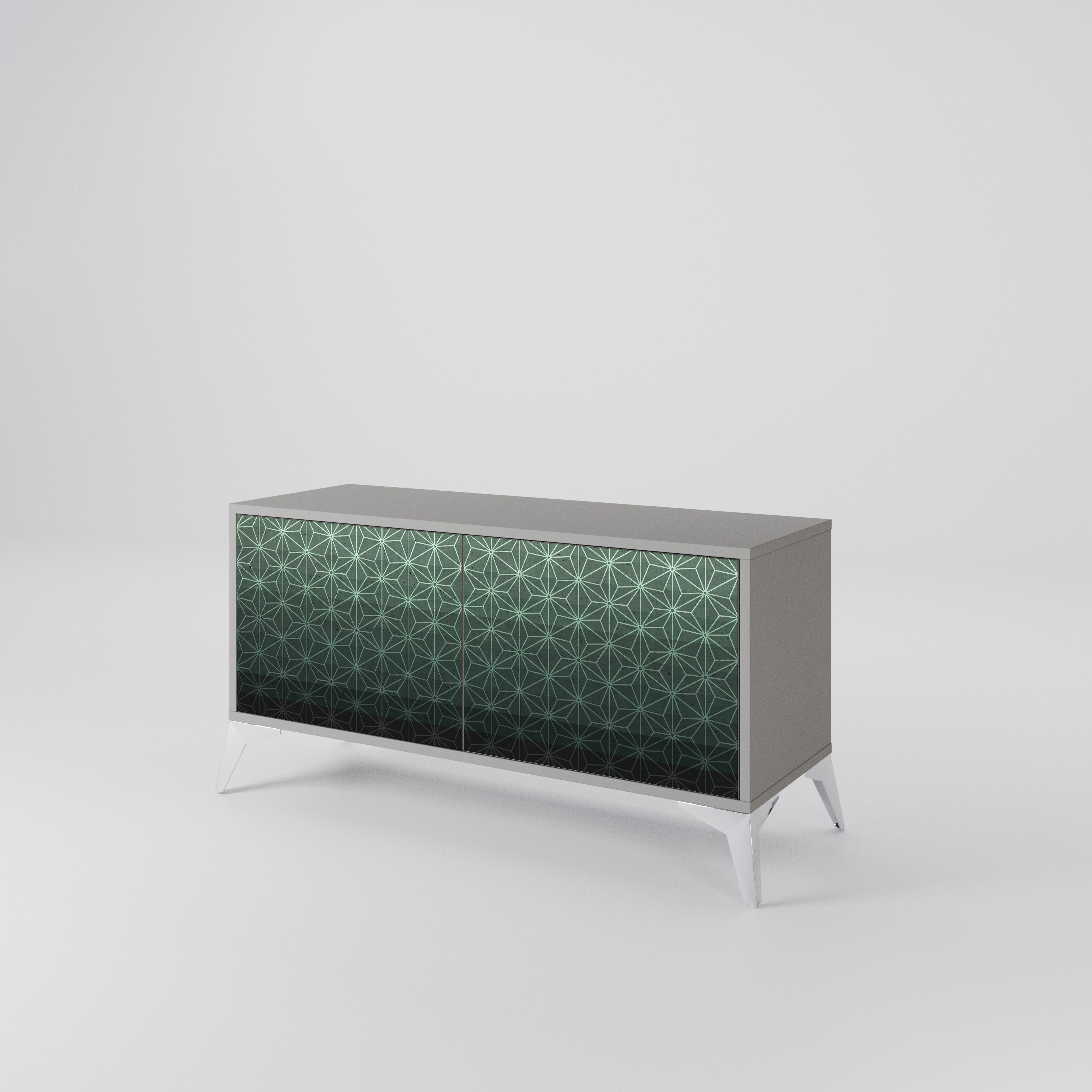 ORNAMENTAL GLIMMER Compact 2-Door TV Cabinet