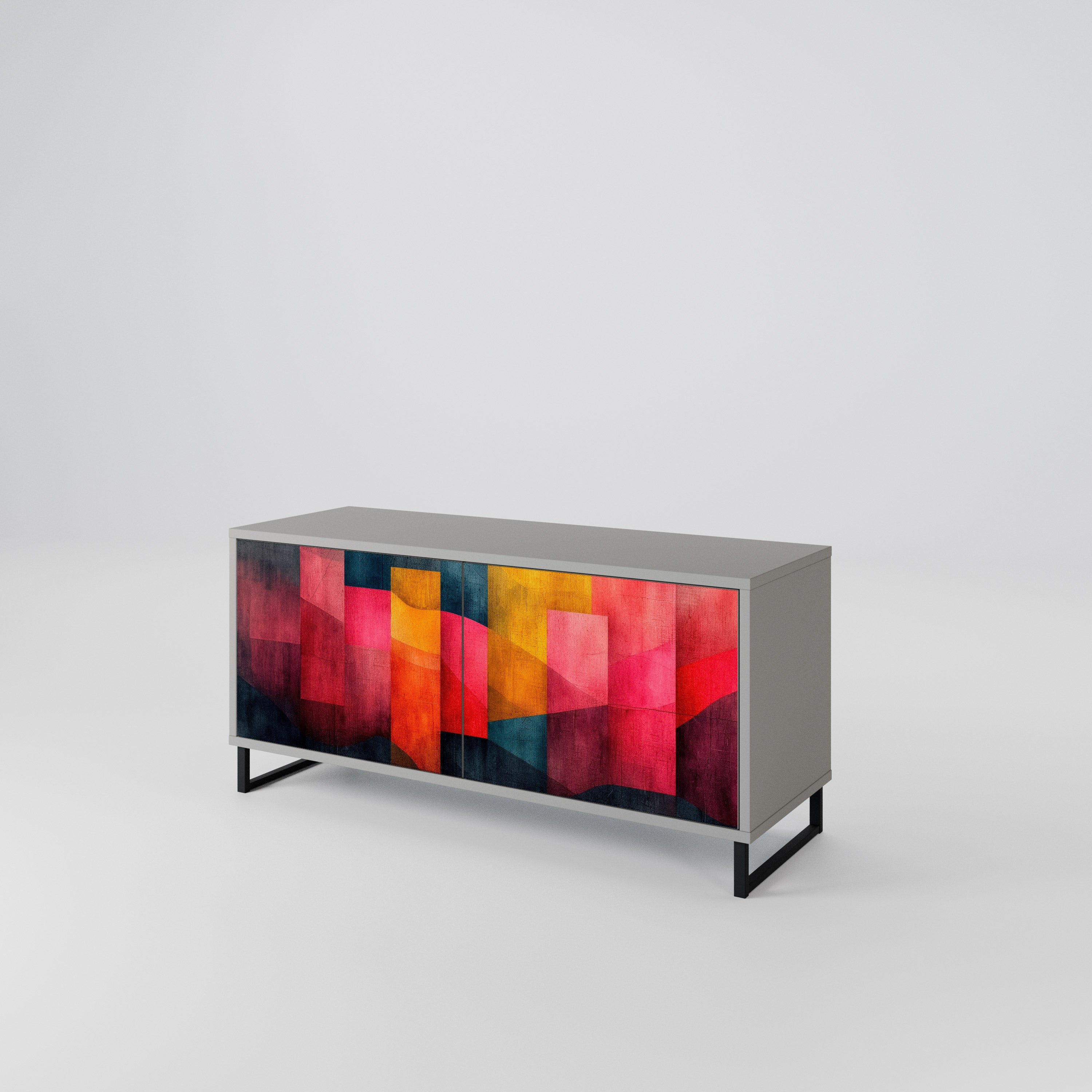 COLORFUL SOUNDS Compact 2-Door TV Cabinet