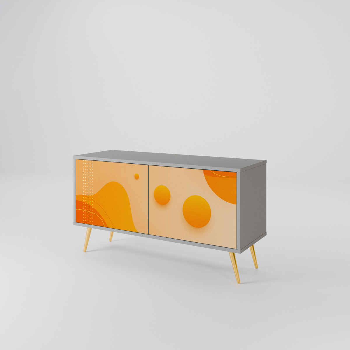 ORANGE ARRANGEMENT Kompaktes 2-türiges TV-Lowboard