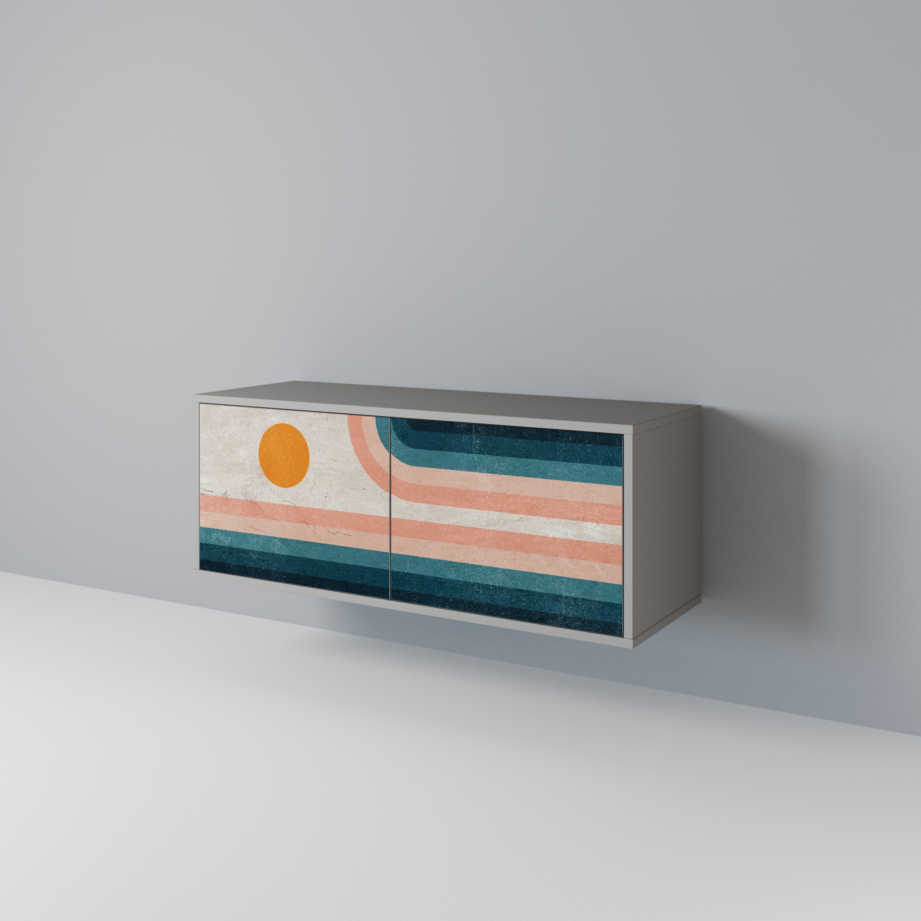 TWO HALVES Kompaktes 2-türiges TV-Lowboard