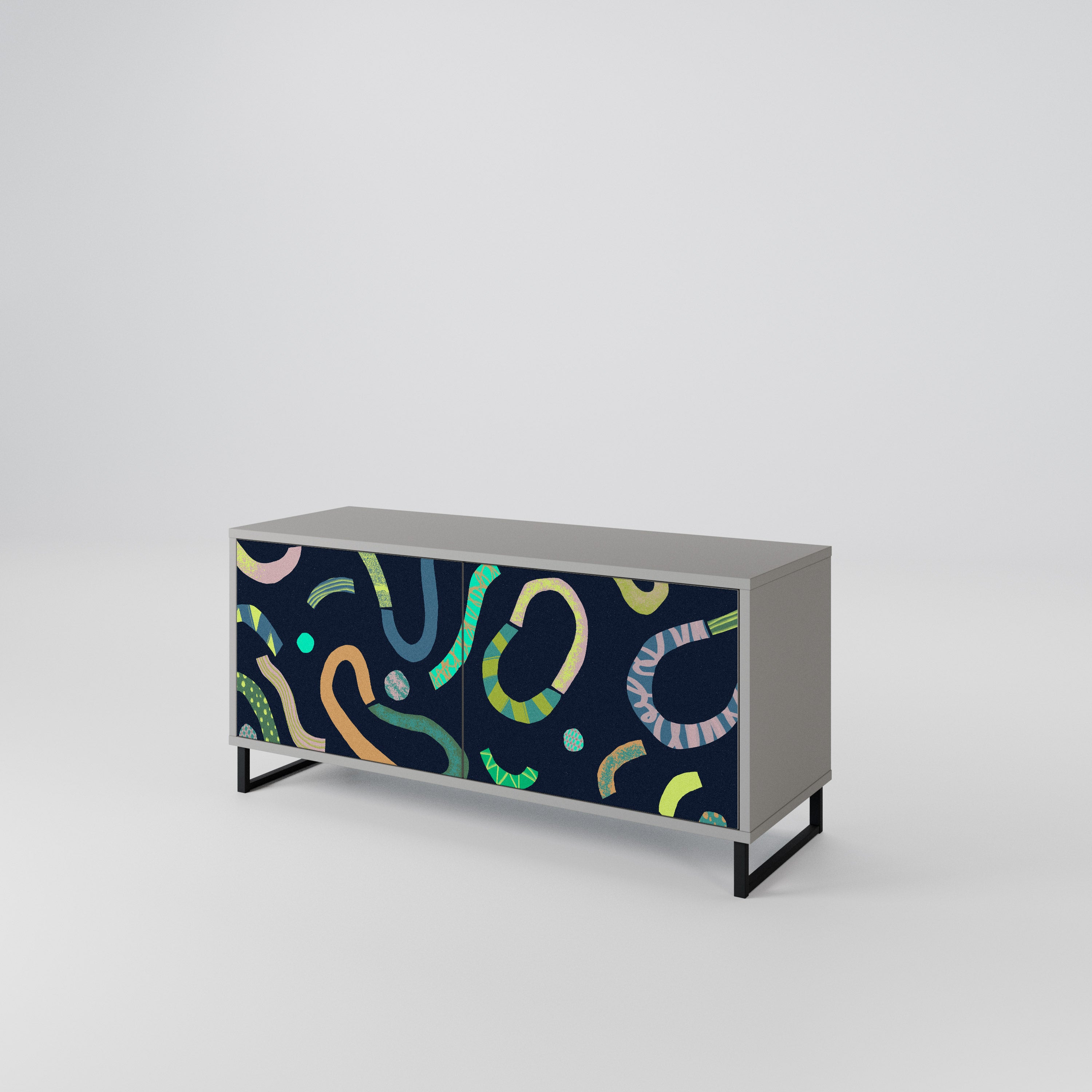 CONTRAST DANCE Kompaktes 2-türiges TV-Lowboard