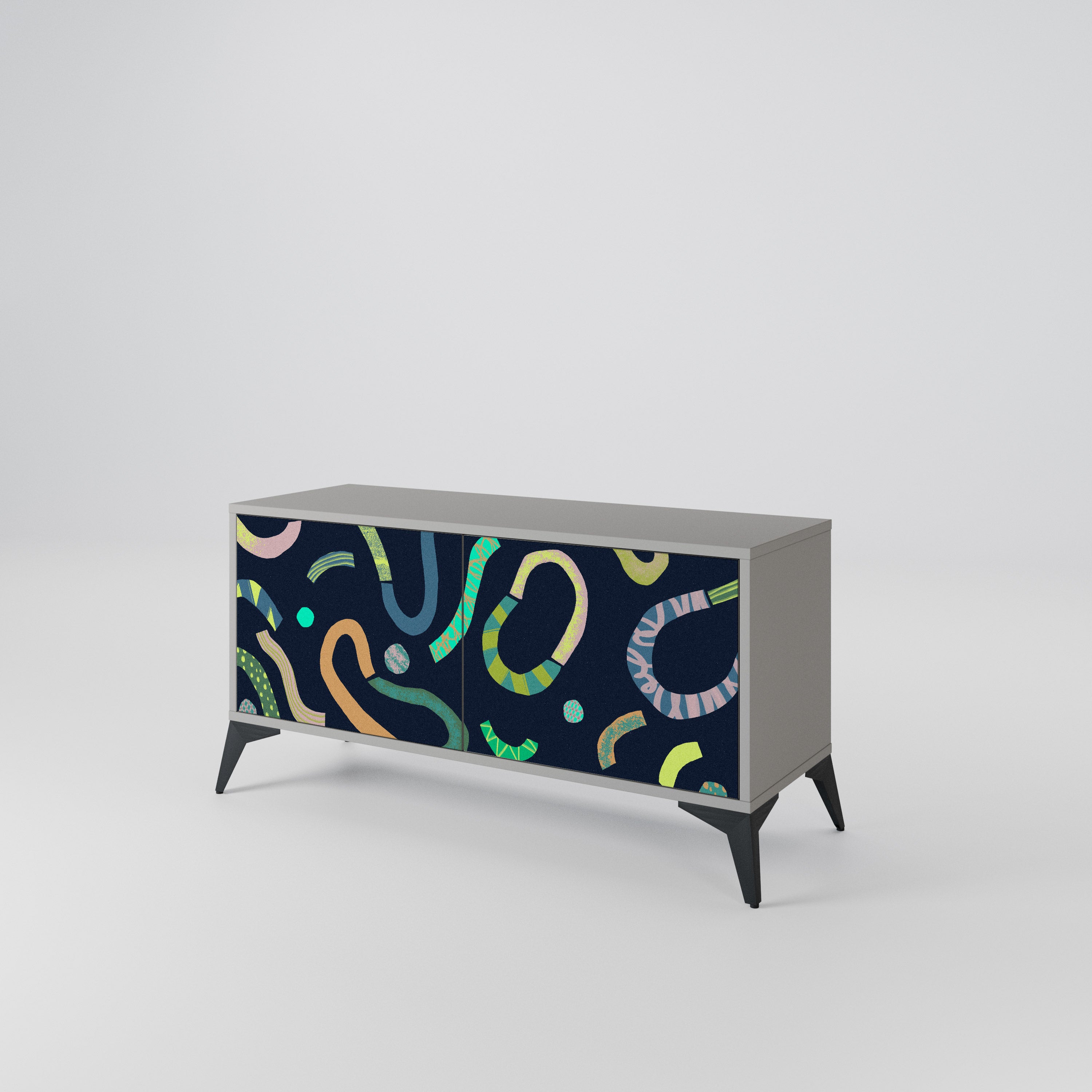 CONTRAST DANCE Kompaktes 2-türiges TV-Lowboard